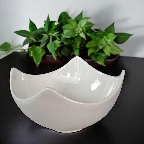 Ceriart Serving Bowl Large Portugal All White Statement Piece 10” - Picture 5 of 9